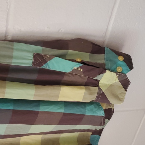 RVCA Long Sleeve Plaid Button Down Shirt Size Large - Picture 4 of 8